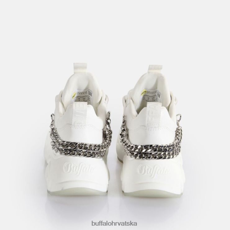 bijela/srebrna Buffalo binary chain 30 trainer trainers low veganski |tenisice TDD6T418